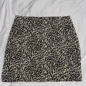 Leopard Print Mini Skirt Y2K Animal Print Bodycon Skirt Size Small